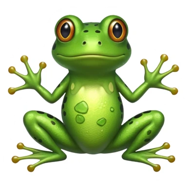 frog with bow sticker