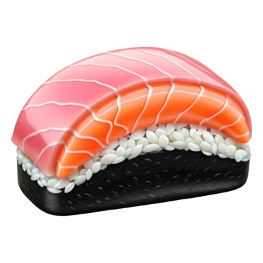 sushi piece light pink sashimi  sticker