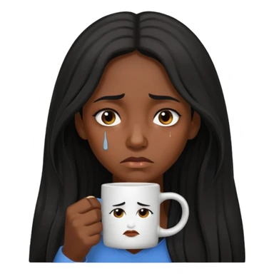 sad black prisoner long haired woman mug shot with bg sticker