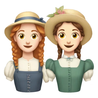 Diana barry and anne of green gables sticker
