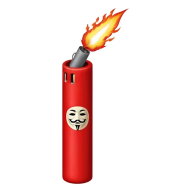 V for vendetta fire cracker sticker