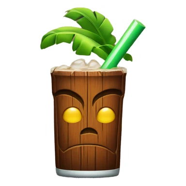 tiki drink sticker