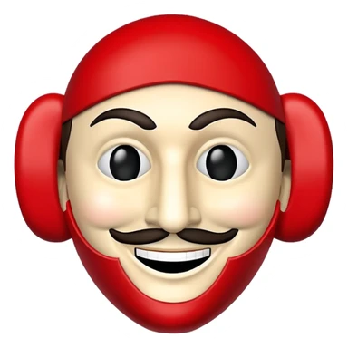 money heist mask sticker