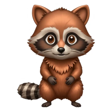 Copper racoon sticker
