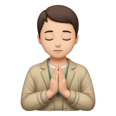 A person seeking and praying to God sticker