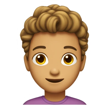 Generar un emoji que sea na mujer con el pelo carmelita y que este abrazando a un chico que es su hijo  sticker
