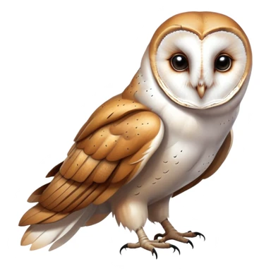 Barn owl sticker