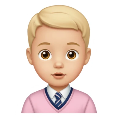 A preppy baby sticker