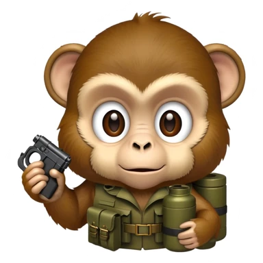 monkey with a grenade sticker