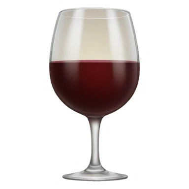 glass of wine with brown smiling bunch
 sticker