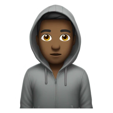 Harsh wearing a hoodie sticker