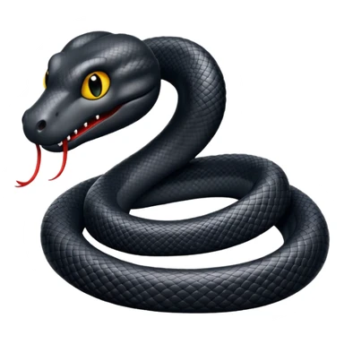 Black snake sticker