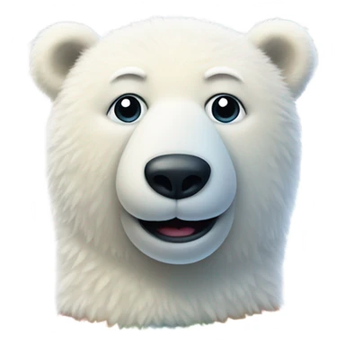 Polar Bear with fuzzy socks sticker