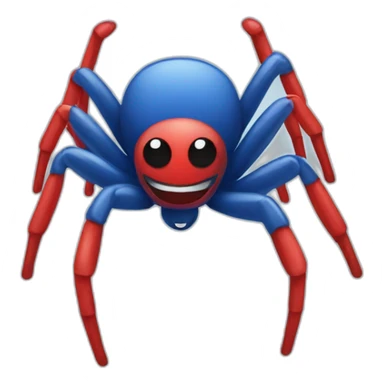 spider red and blue sticker