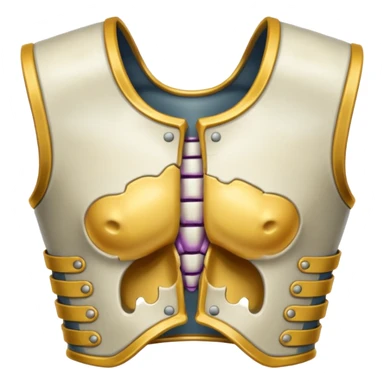 bone chestplate sticker