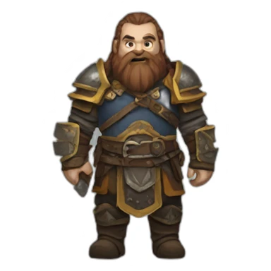 dwarven warhammer sticker
