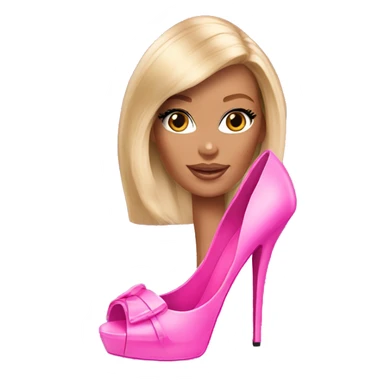 Barbie in heels sticker