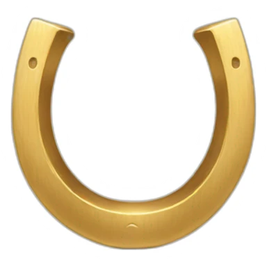 Gold horseshoe sticker