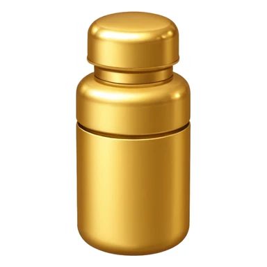 gold pill bottle sticker