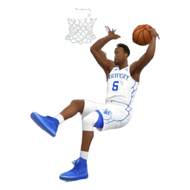 Kentucky basketball player dunking on the south eastern conference  sticker