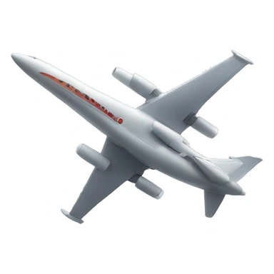 jet plane with vapor trails sticker