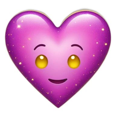 pink-and-purple-heart-with-yellow-sparkles sticker