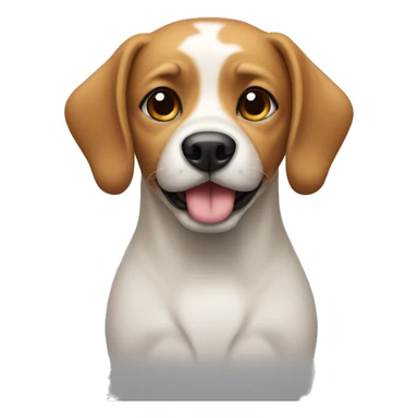 Dog in party sticker