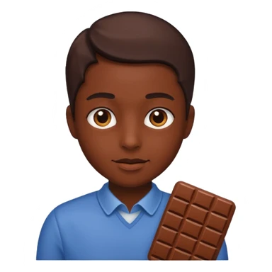 Person-chocolate sticker