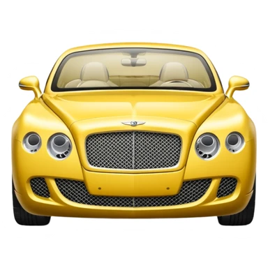 Yellow Bentley sticker
