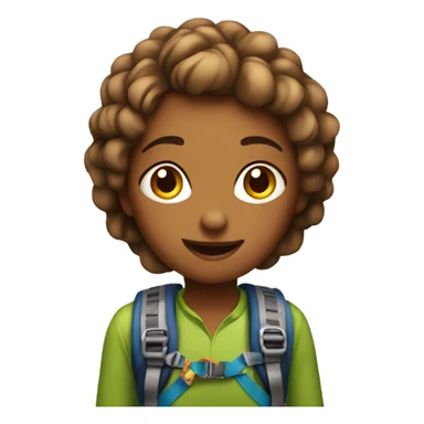 Climbing birthday girl sticker