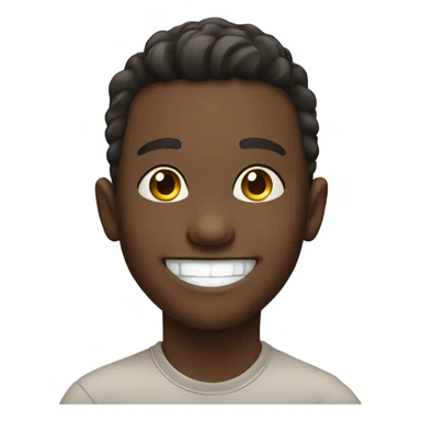 happy boy smiling at viewer sticker