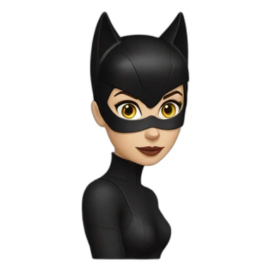 Brunette catwoman sticker