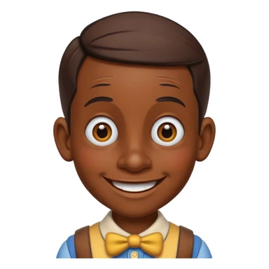 dark-skinned Pinocchio sticker
