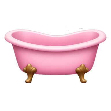 pink victorian bath tub with bubbles sticker