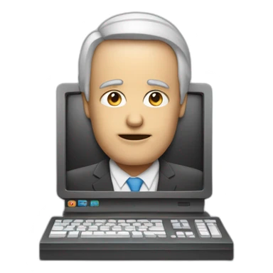 Un ordinateur qui crame sticker