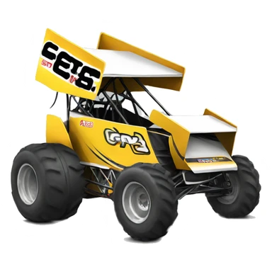 dirt Sprint car  sticker