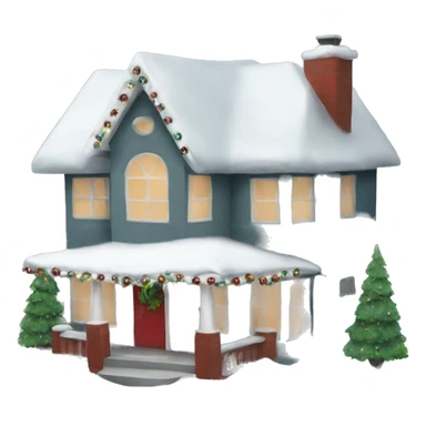 christmas house sticker