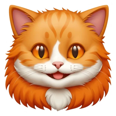 smiling cat being petted sticker