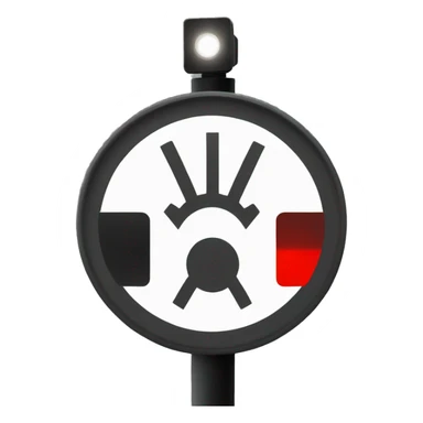 train signal light sticker