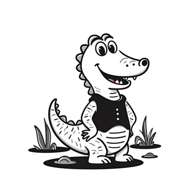 Crocodile sticker