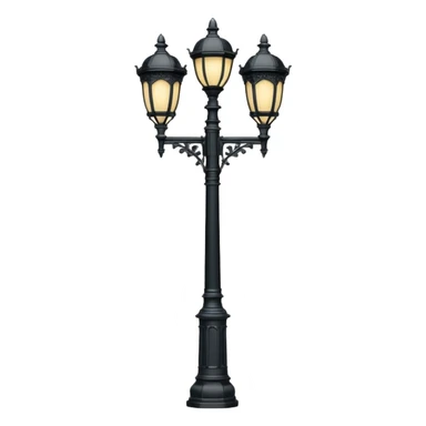 Classic street lamp post sticker
