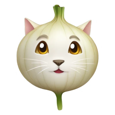 cat onion sticker