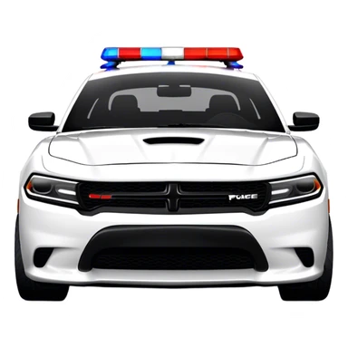 Police Car - Dodge Charger Pursuit (Model Year: 2022) (Iconic colour: Black and white) sticker