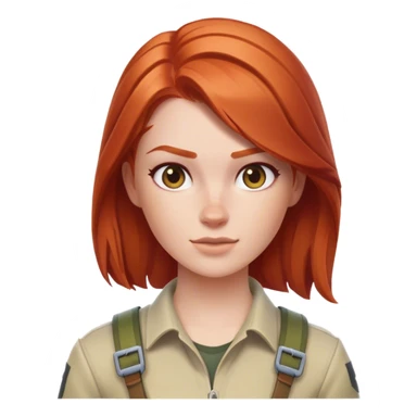 Red head playing fortnite sticker