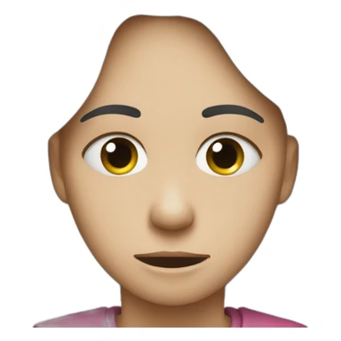 Crying peace sign sticker