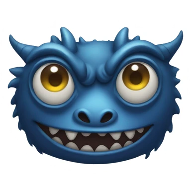 bleu indonesian monster sticker