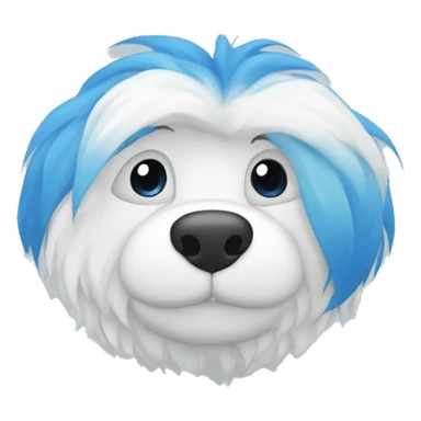 Chico de pelo blanco con saco azul sticker