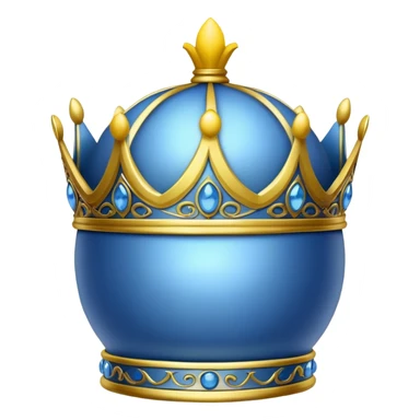 Blue crown with a lemon on the top sticker