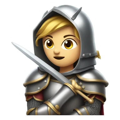 female knight sticker