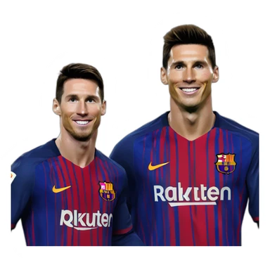 Cristiano Ronaldo et Lionel Messi sticker